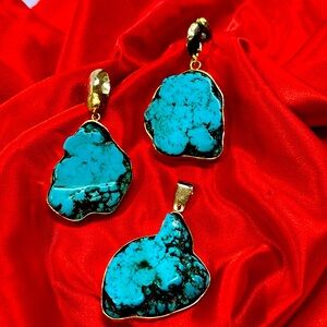 Howelite jewelry set